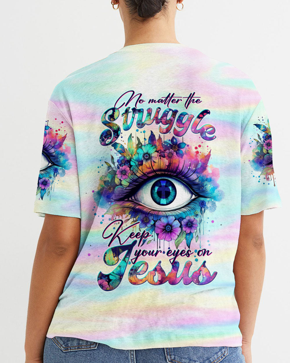 Keep Your Eye On Jesus Women's All Over Print Shirt - Tltw1210233