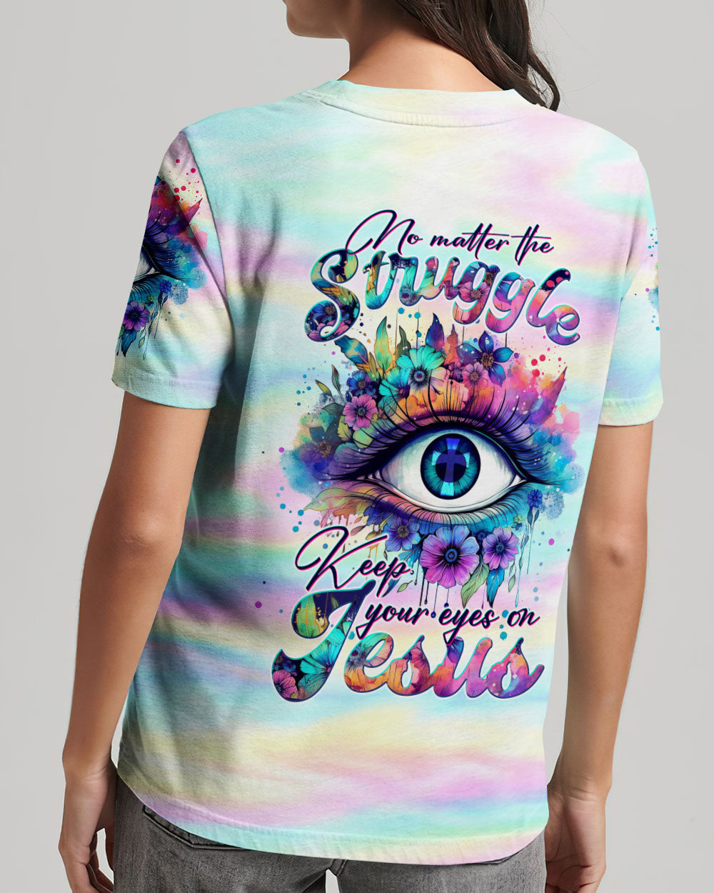 Keep Your Eye On Jesus Women's All Over Print Shirt - Tltw1210233