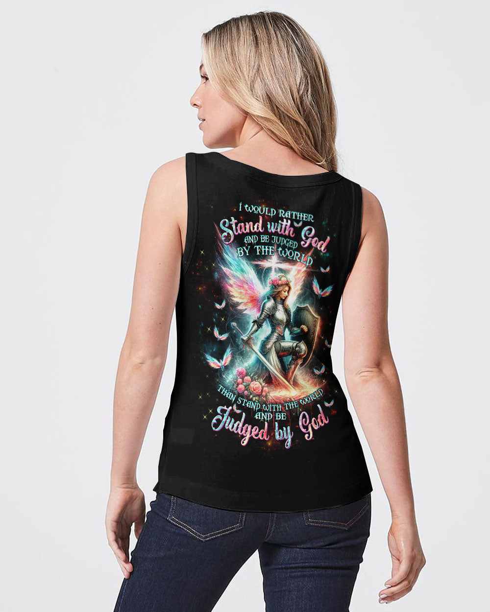 I Would Rather Stand With God Warrior Women's All Over Print Shirt - Tltw1411235