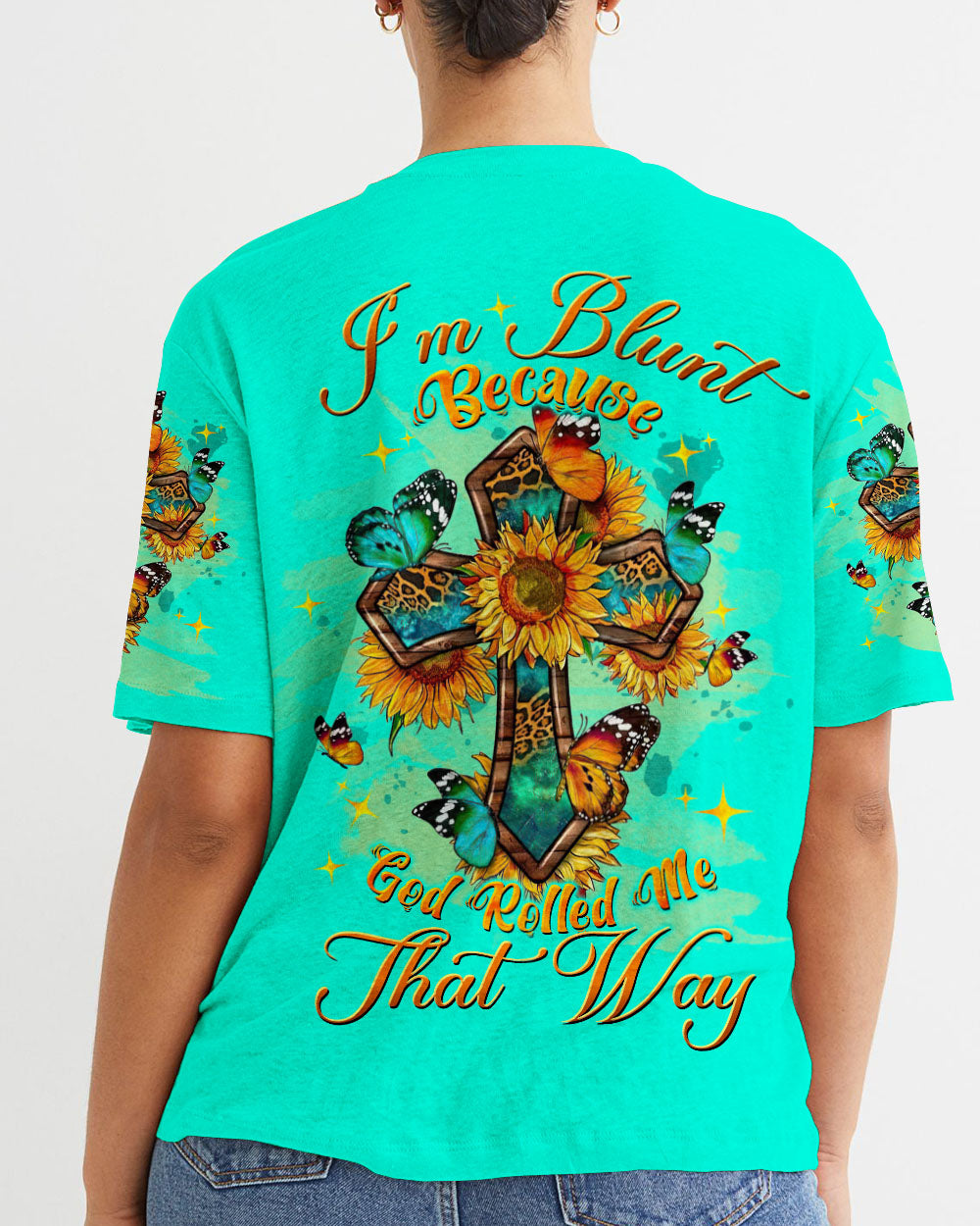 I'm Blunt Because God Rolled Me That Way Women's All Over Print Shirt - Tltw1509234