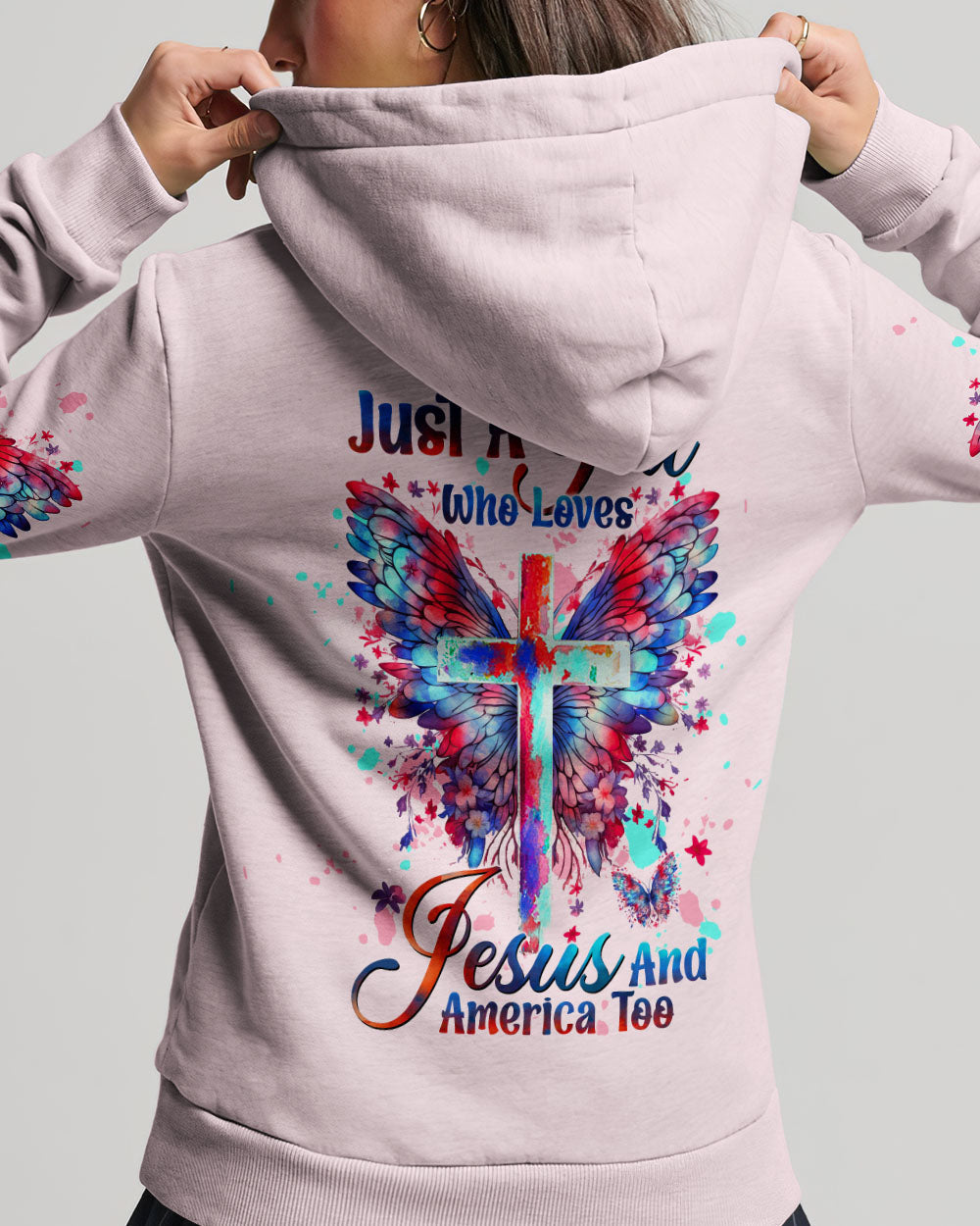 Loves Jesus And America Too Women's All Over Print Shirt - Tltw1609232