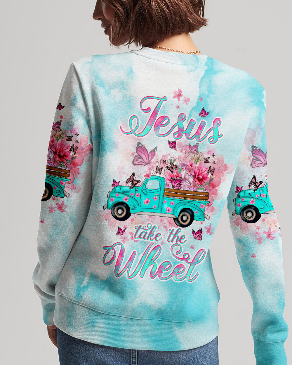 Jesus Take The Wheel Women's All Over Print Shirt - Tltw1711234