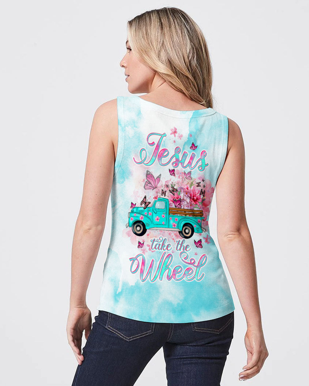 Jesus Take The Wheel Women's All Over Print Shirt - Tltw1711234