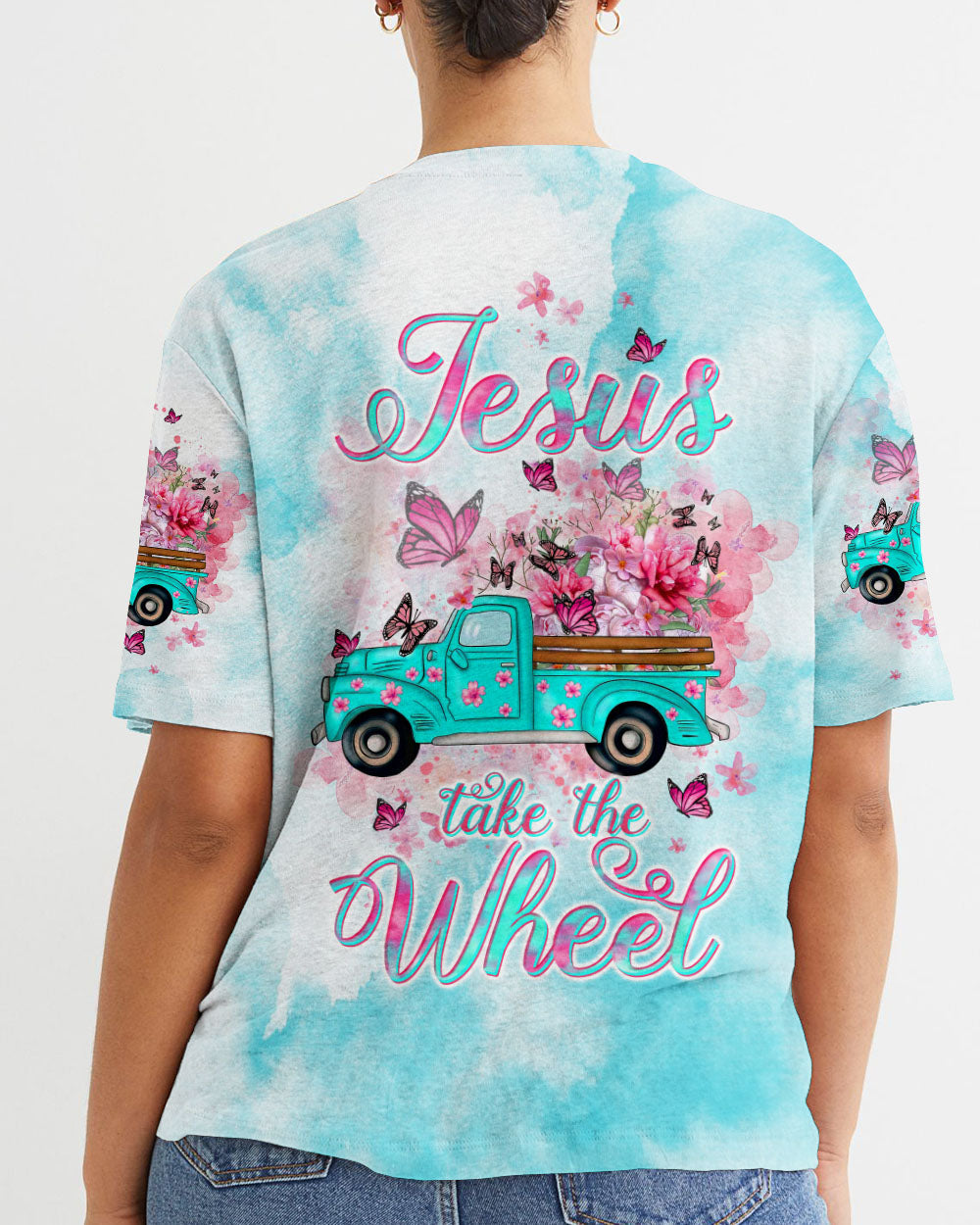 Jesus Take The Wheel Women's All Over Print Shirt - Tltw1711234