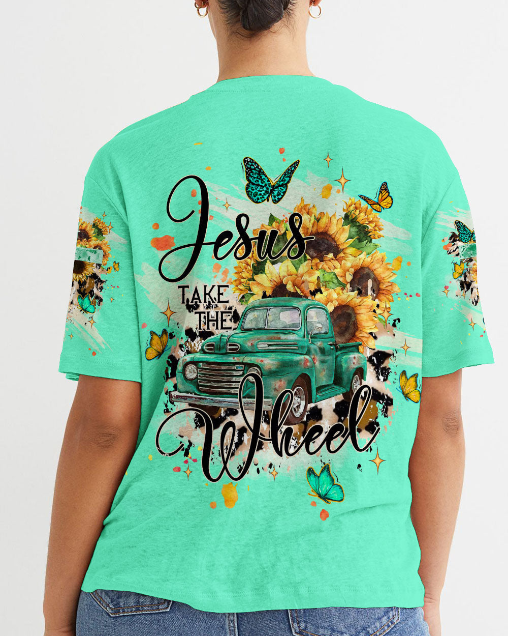 Jesus Take The Wheel Women's All Over Print Shirt - Tltw1909232