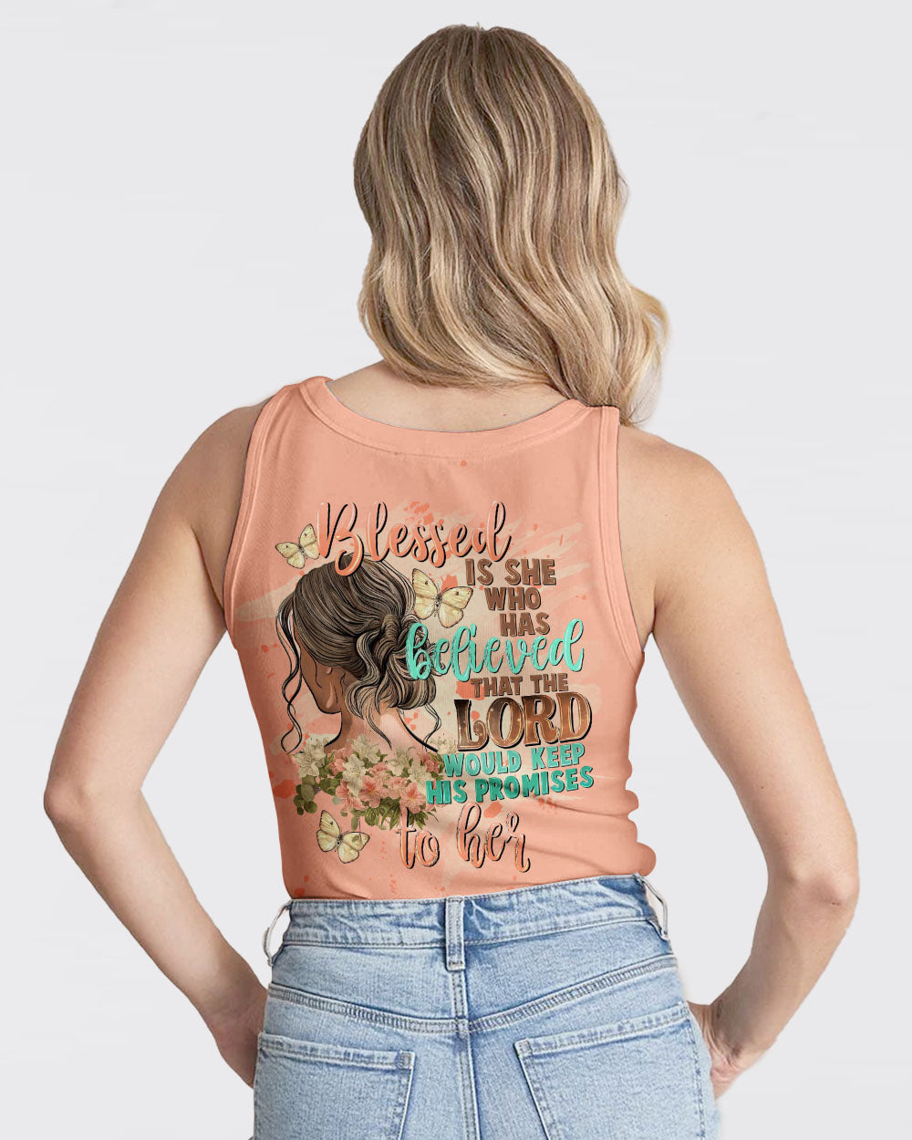 Blessed Is She Who Has Believed Women's All Over Print Shirt - Tltw2009231