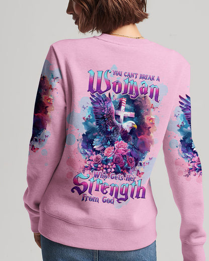 You Can't Break A Woman Eagle Women's All Over Print Shirt - Tltw2103245