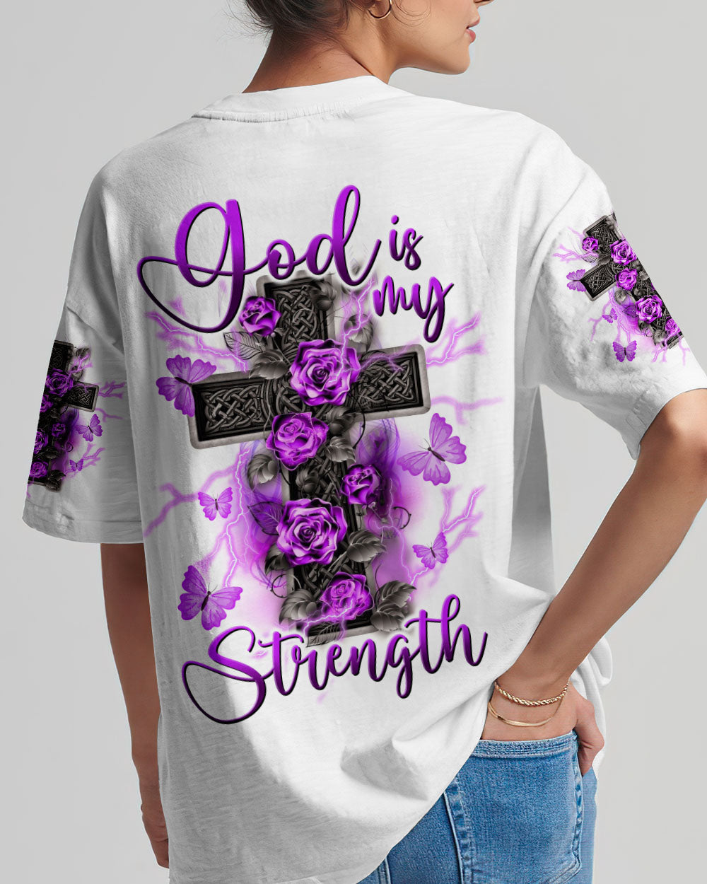 God Is My Strength Women's All Over Print Shirt - Tltw2309234