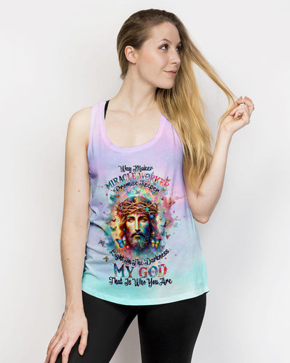 Way Maker Miracle Worker Jesus Watercolor Women's All Over Print Shirt - Tltw2711233