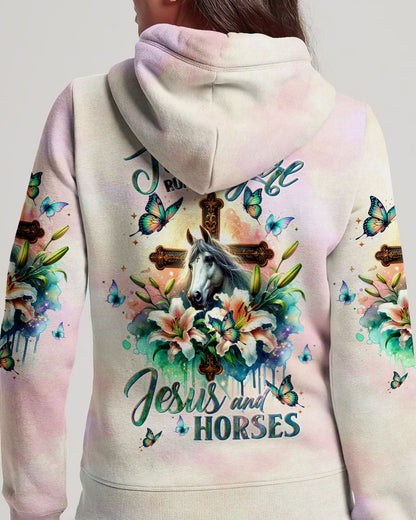 Runs On Jesus And Horses Women's All Over Print - Tltw2811233