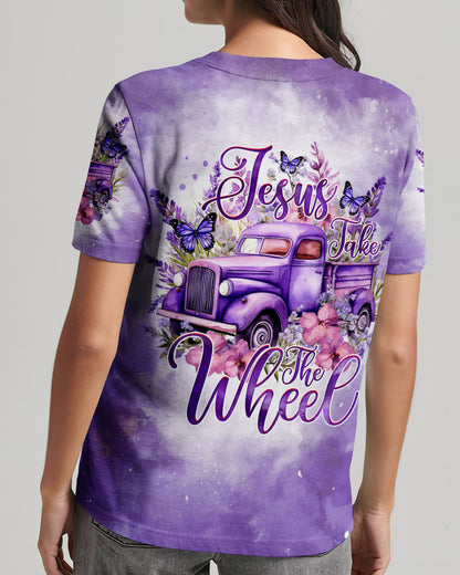 Jesus Take The Wheel Women's All Over Print Shirt - Ty0112231