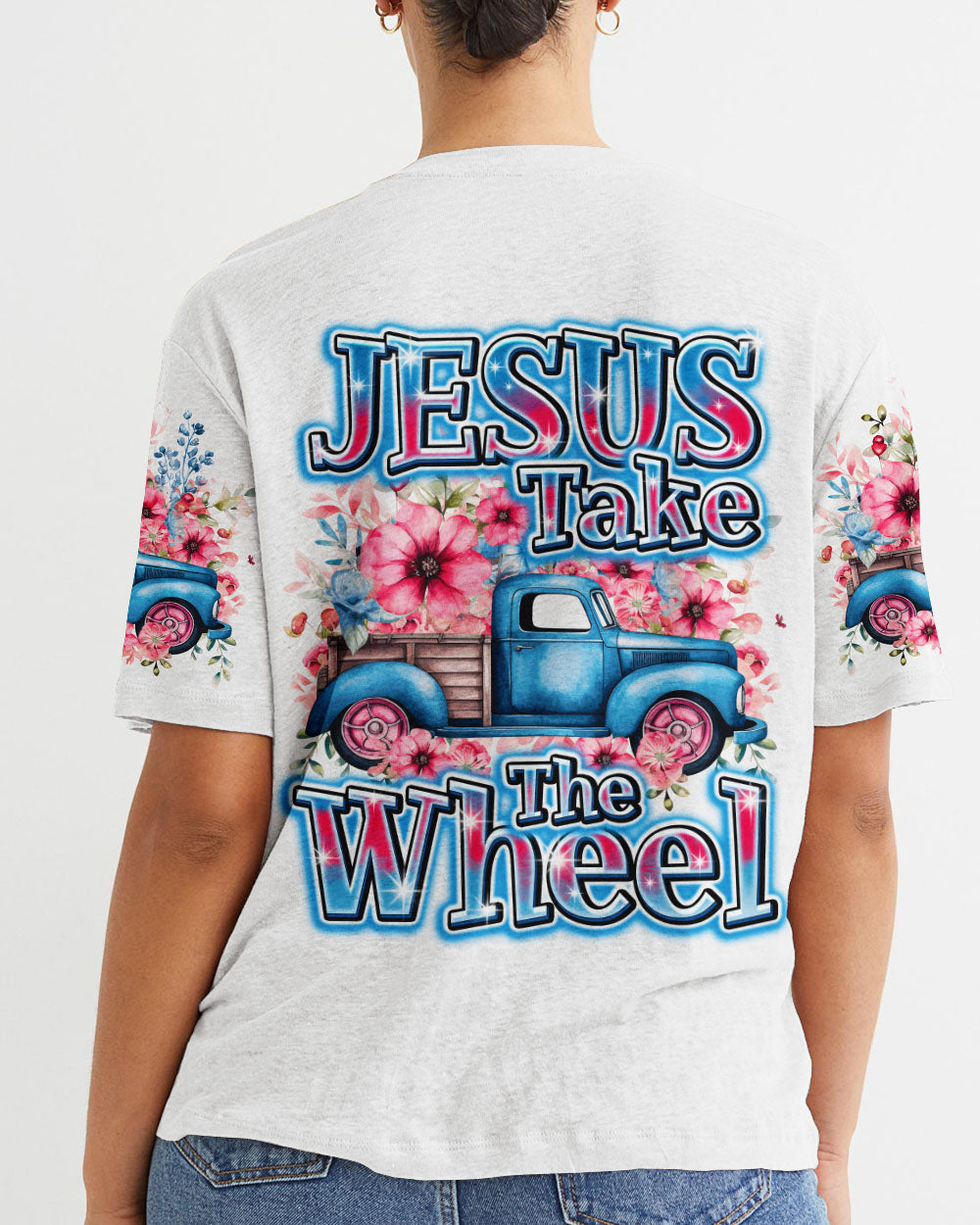 Jesus Take The Wheel Women's All Over Print Shirt - Ty1112231