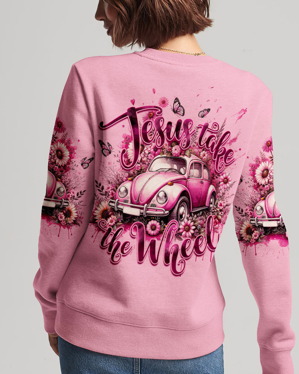 Jesus Take The Wheel Women's All Over Print Shirt - Ty1411234