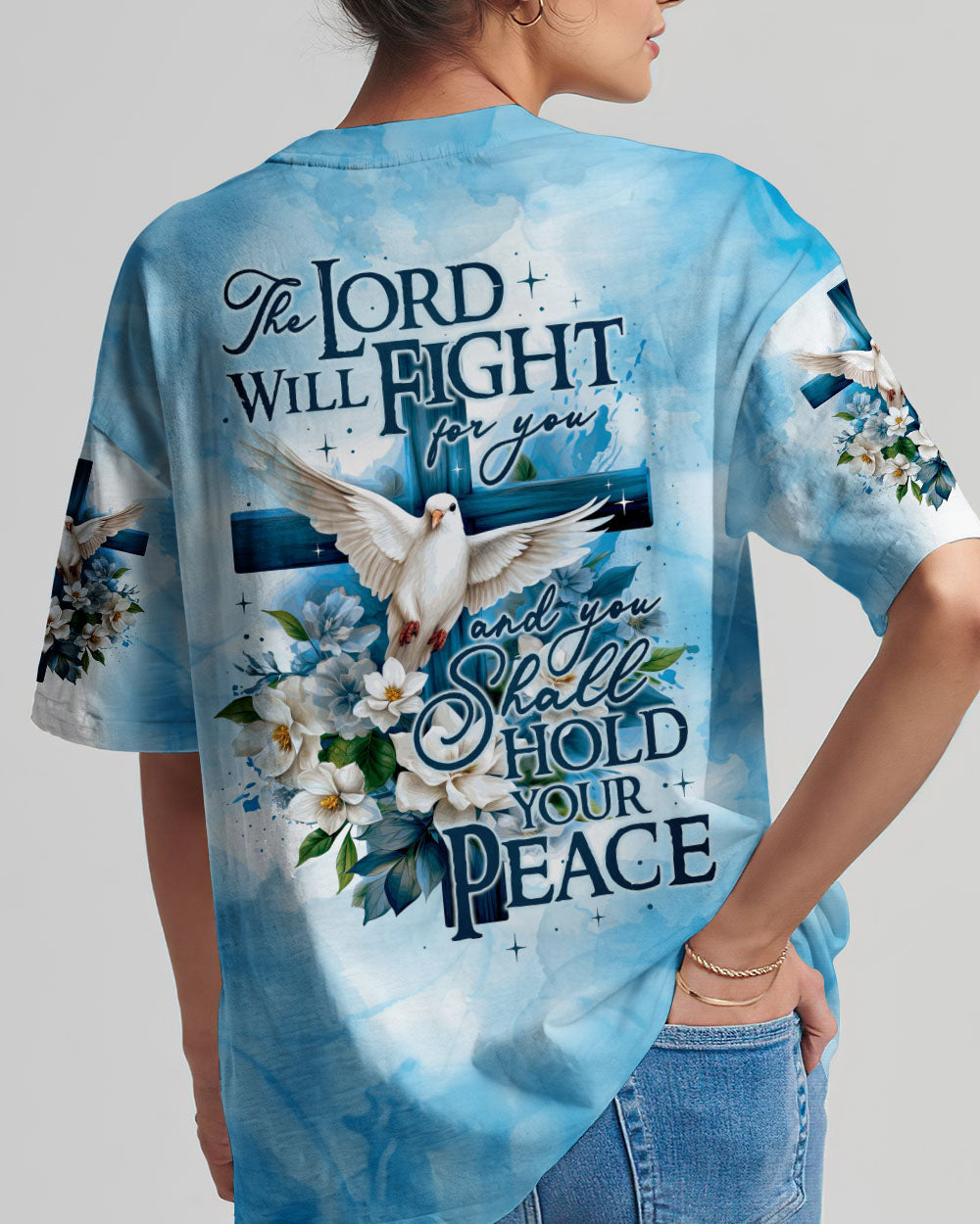 The Lord Will Fight For You Women's All Over Print Shirt - Ty2508233