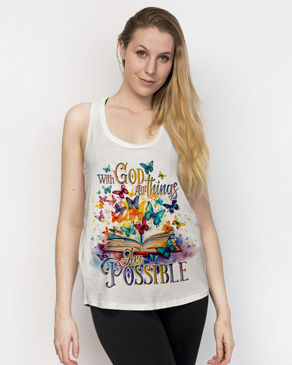 With God All Things Are Possible Women's All Over Print Shirt - Ty3009231