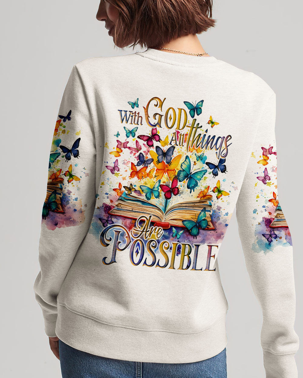 With God All Things Are Possible Women's All Over Print Shirt - Ty3009231