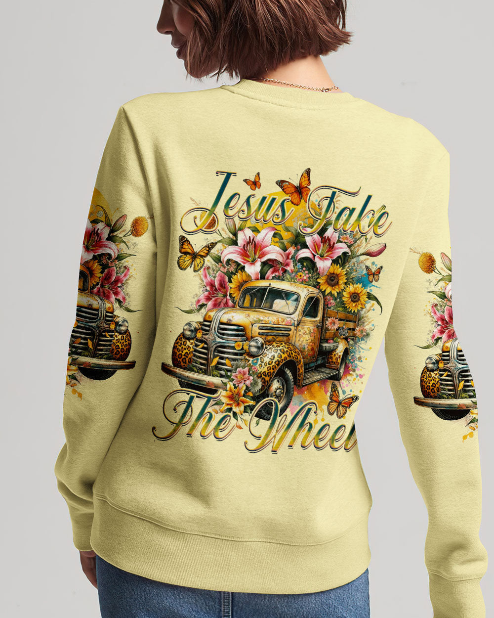 Jesus Take The Wheel Women's All Over Print Shirt - Ty3011232