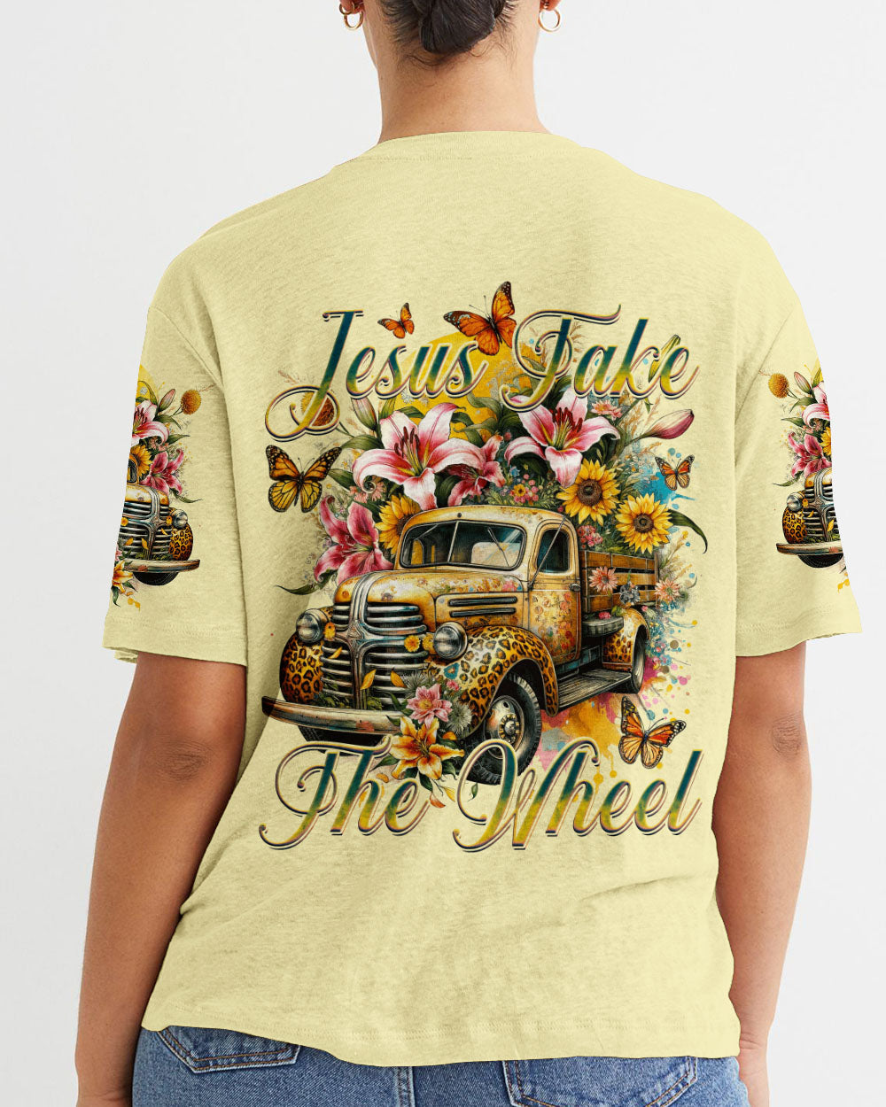 Jesus Take The Wheel Women's All Over Print Shirt - Ty3011232