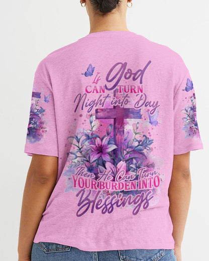 Turn Your Burden Into Blessings Women's All Over Print Shirt - Tyhi1403243