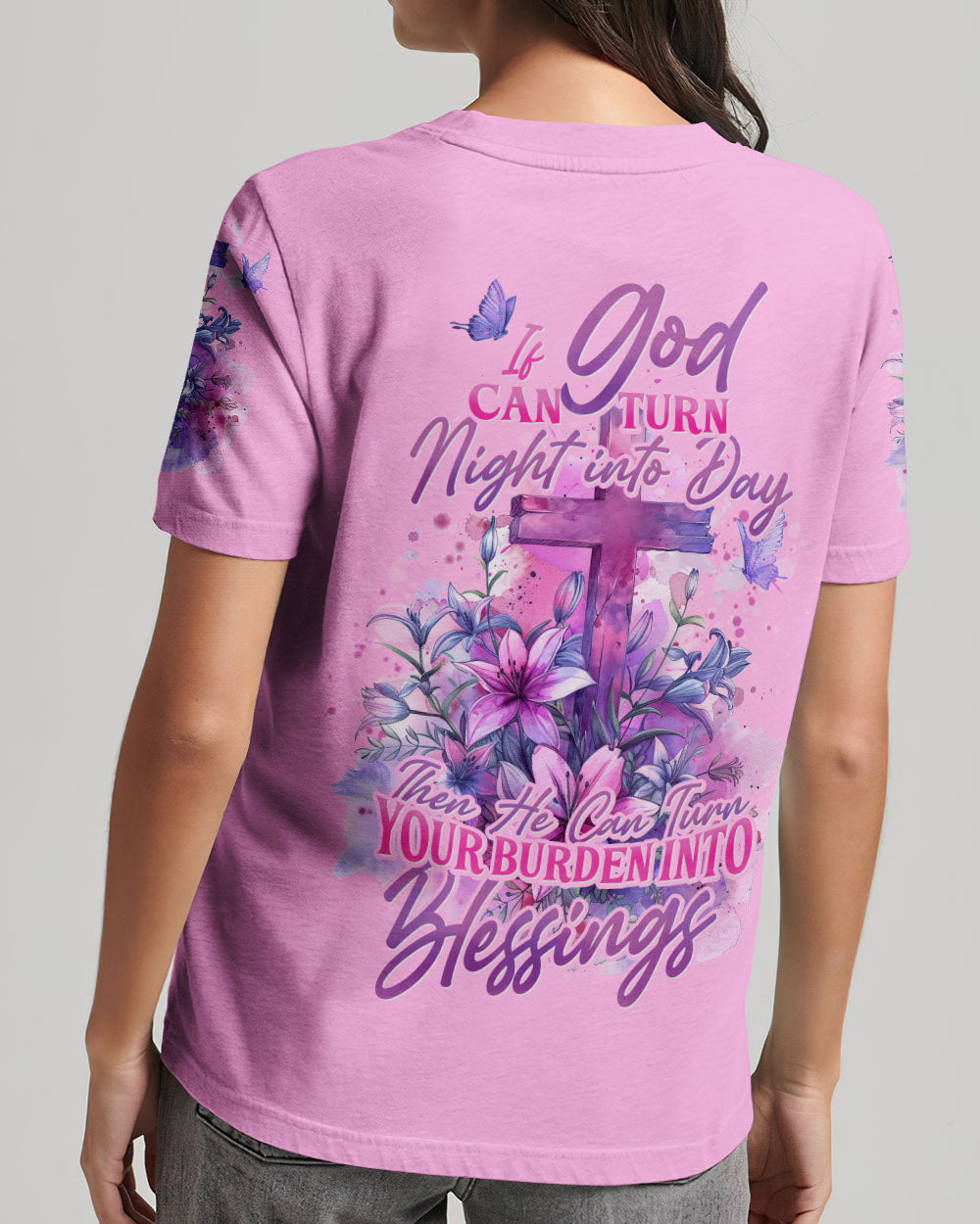 Turn Your Burden Into Blessings Women's All Over Print Shirt - Tyhi1403243