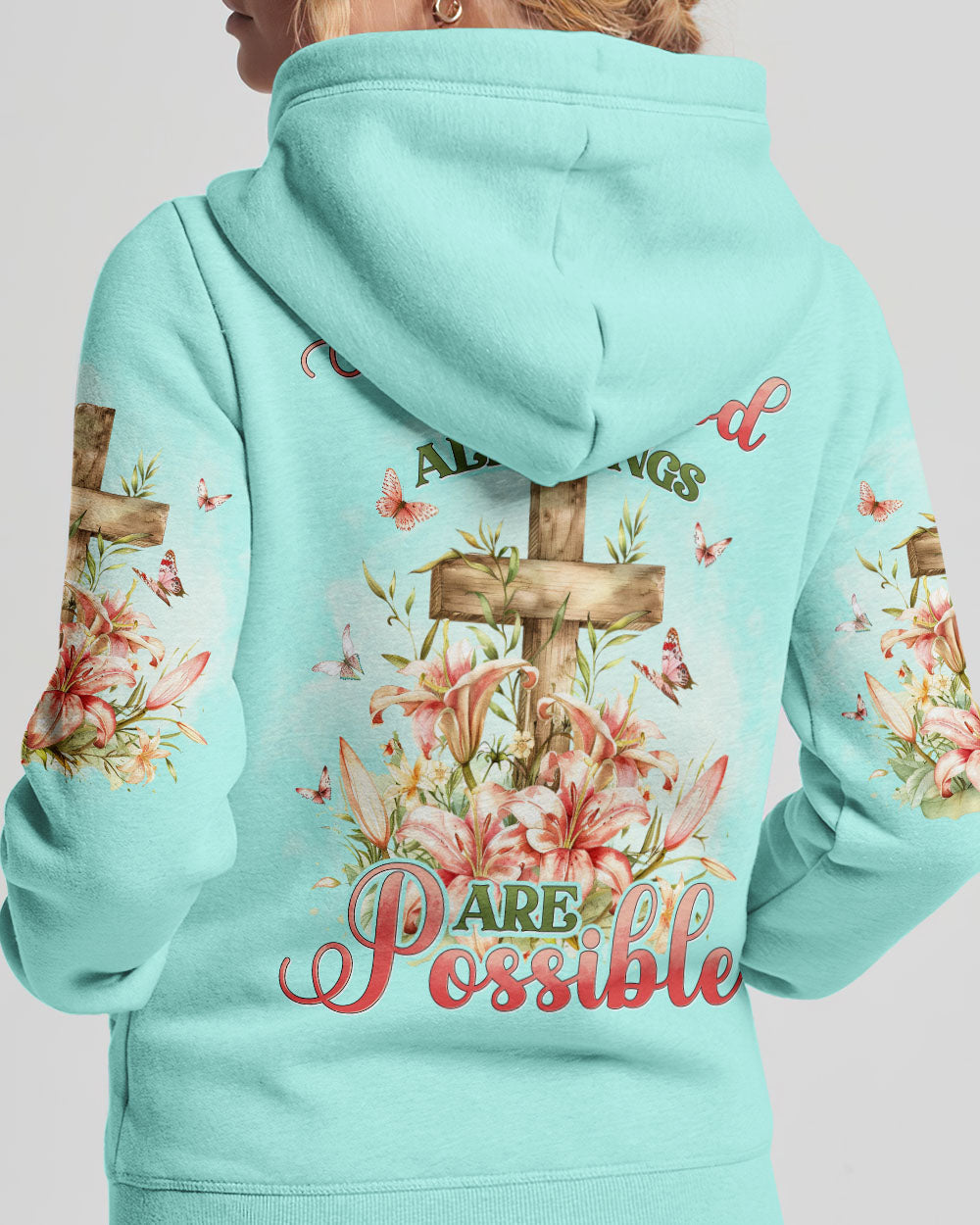 With God All Things Are Possible Women's All Over Print Shirt - Tyhi2503241