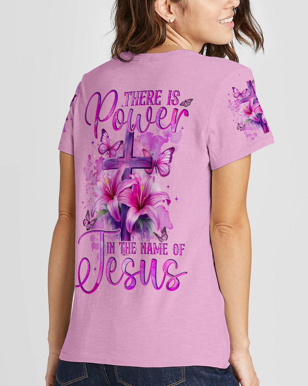 There Is Power In The Name Of Jesus Women's All Over Print Shirt - Tyqy0203342