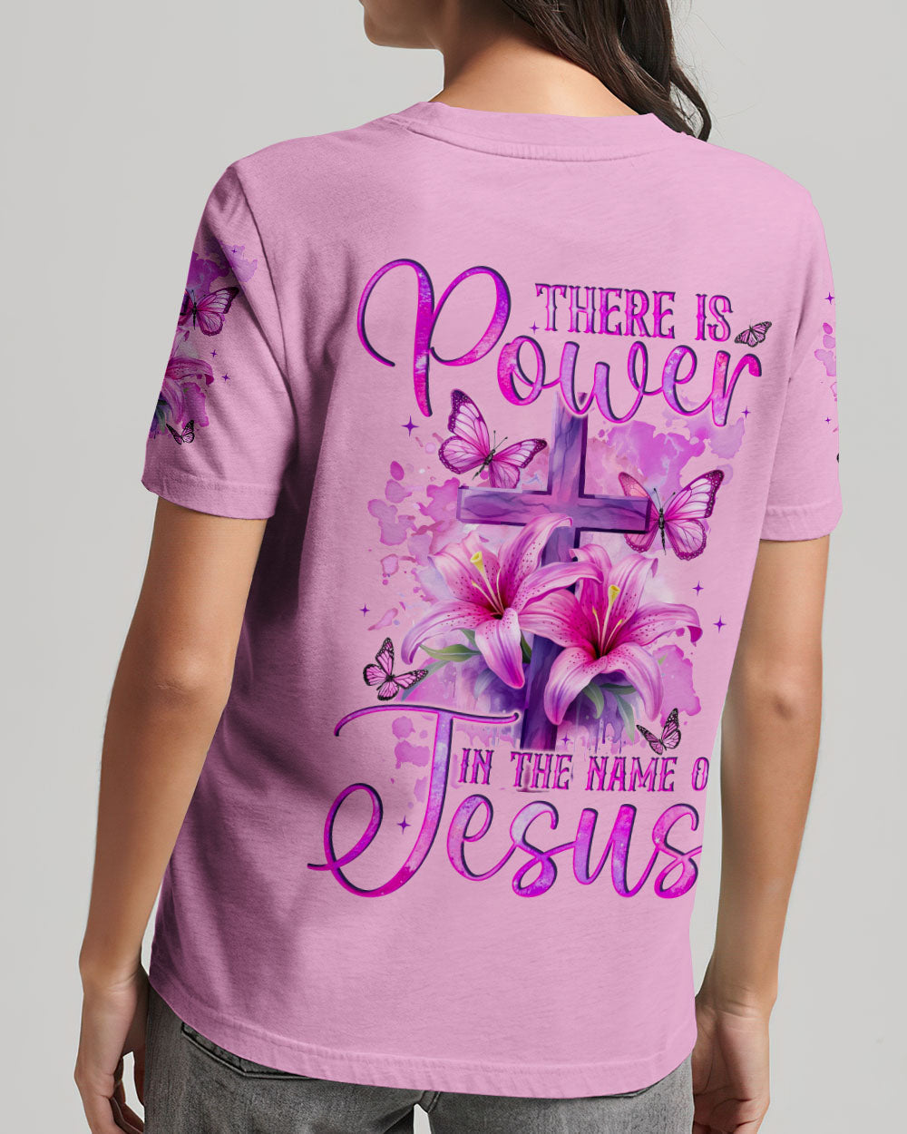 There Is Power In The Name Of Jesus Women's All Over Print Shirt - Tyqy0203342