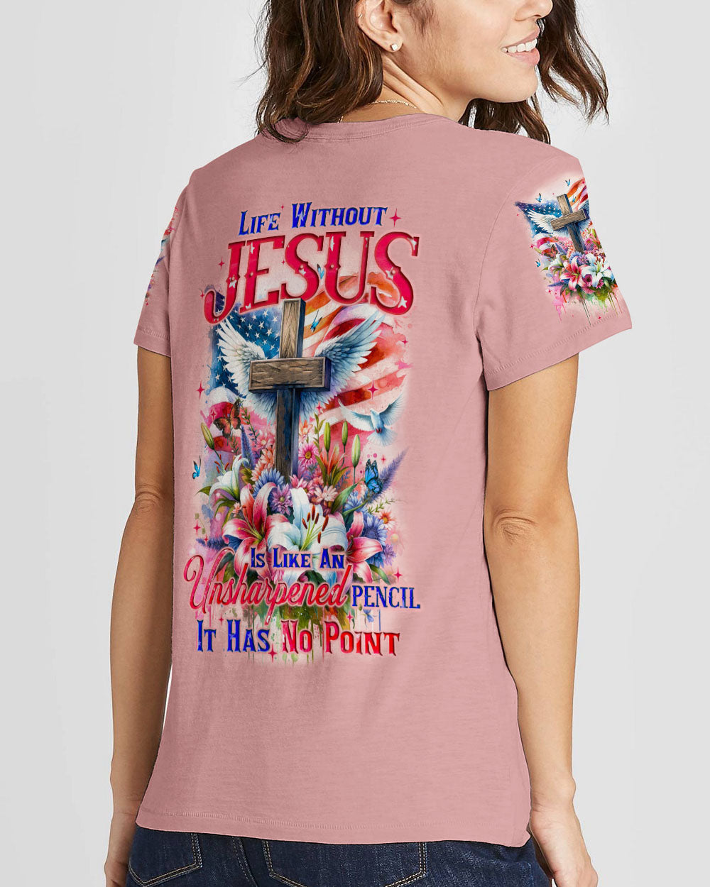 Life Without Jesus Women All Over Print Shirt - Tyqy0211232