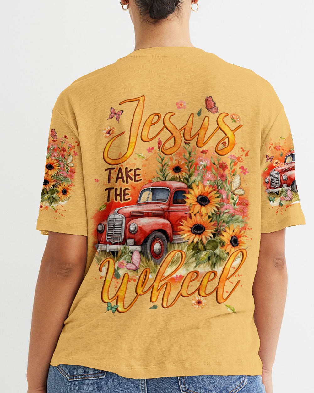 Jesus Take The Wheel Women's All Over Print Shirt - Tyqy0812232