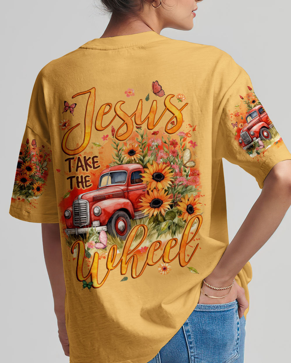 Jesus Take The Wheel Women's All Over Print Shirt - Tyqy0812232