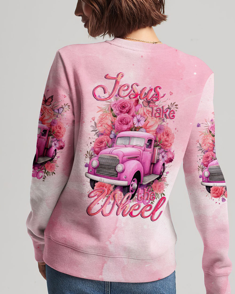 Jesus Take The Wheel Women's All Over Print Shirt - Tyqy1011234