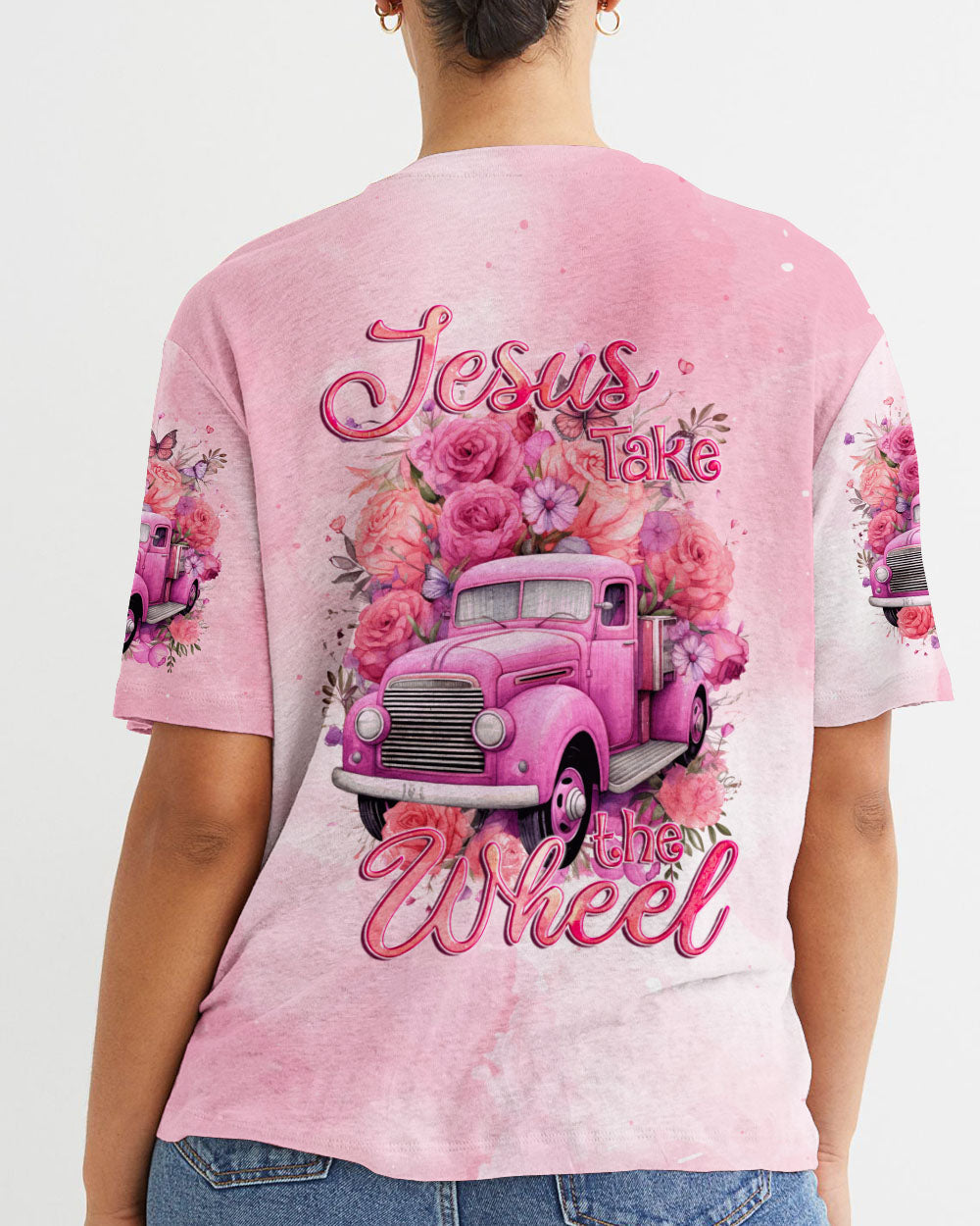 Jesus Take The Wheel Women's All Over Print Shirt - Tyqy1011234