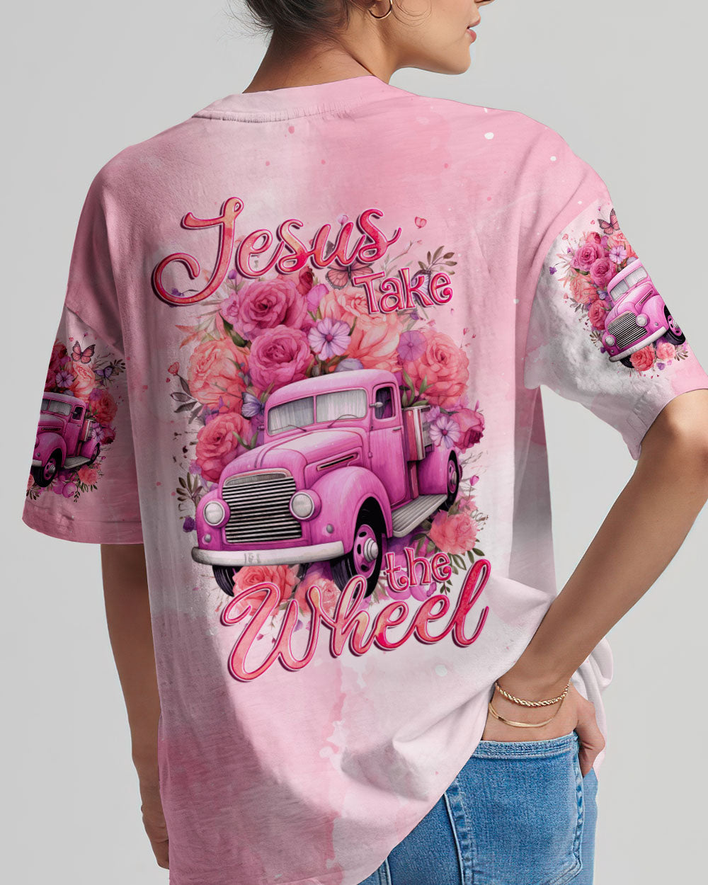 Jesus Take The Wheel Women's All Over Print Shirt - Tyqy1011234