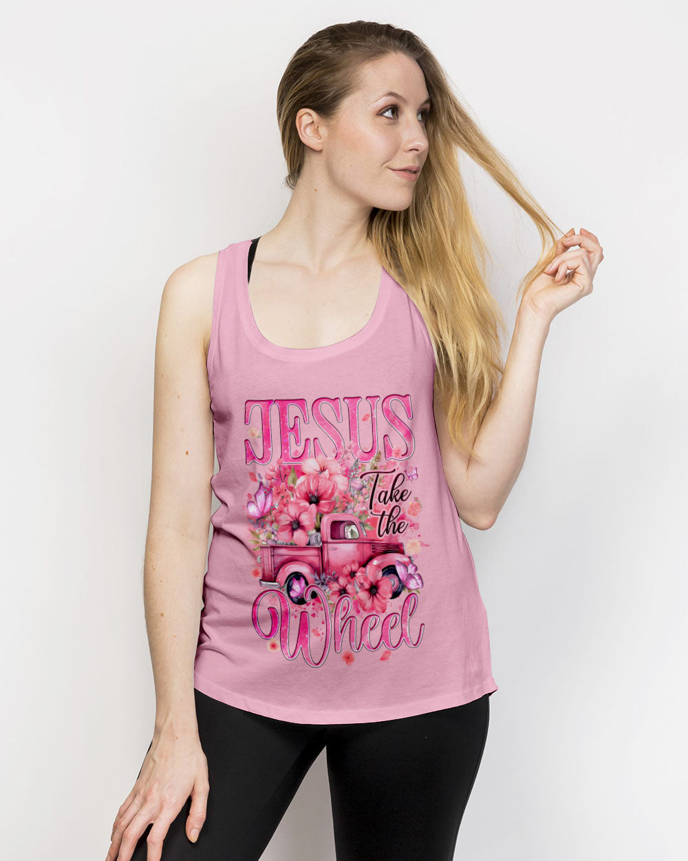 Jesus Take The Wheel Women's All Over Print Shirt - Tyqy1112232