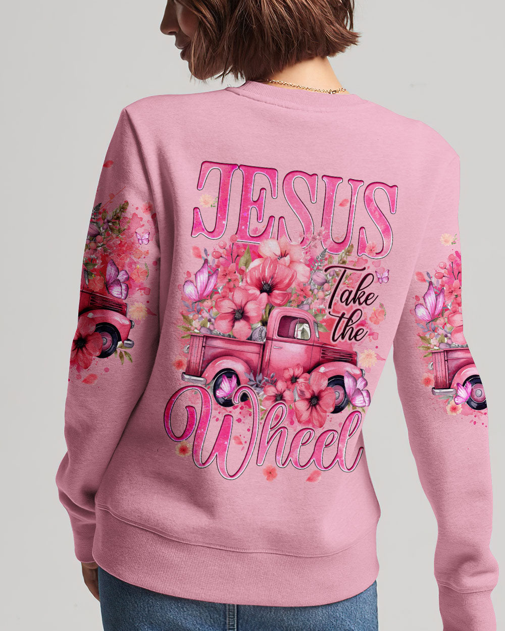 Jesus Take The Wheel Women's All Over Print Shirt - Tyqy1112232