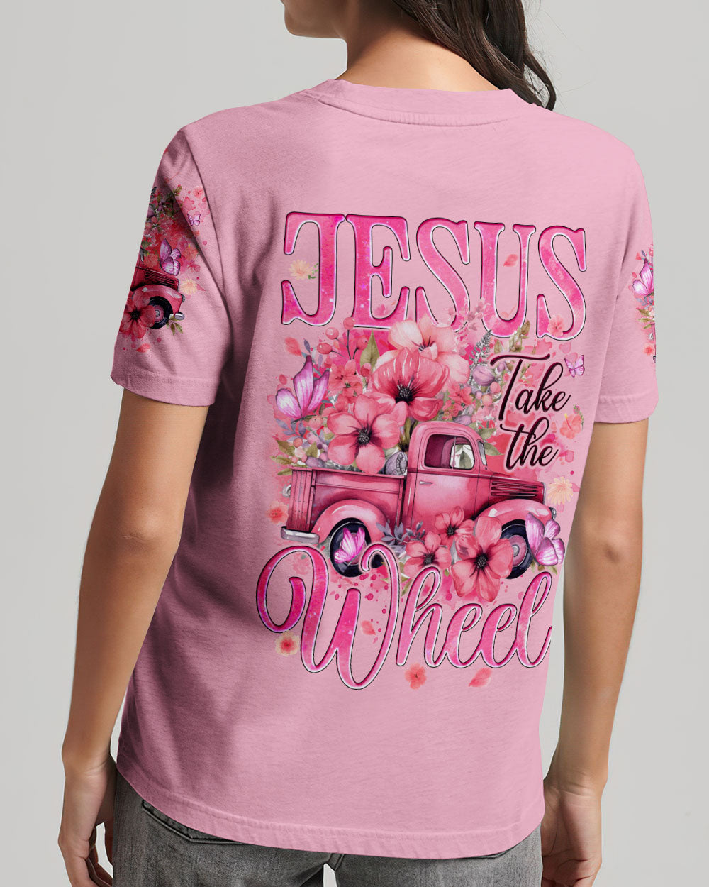 Jesus Take The Wheel Women's All Over Print Shirt - Tyqy1112232