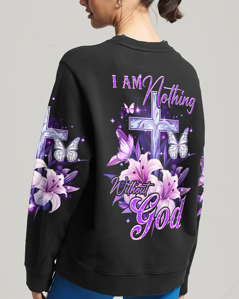 I Am Nothing Without God Women's All Over Print Shirt - Tyqy2410231