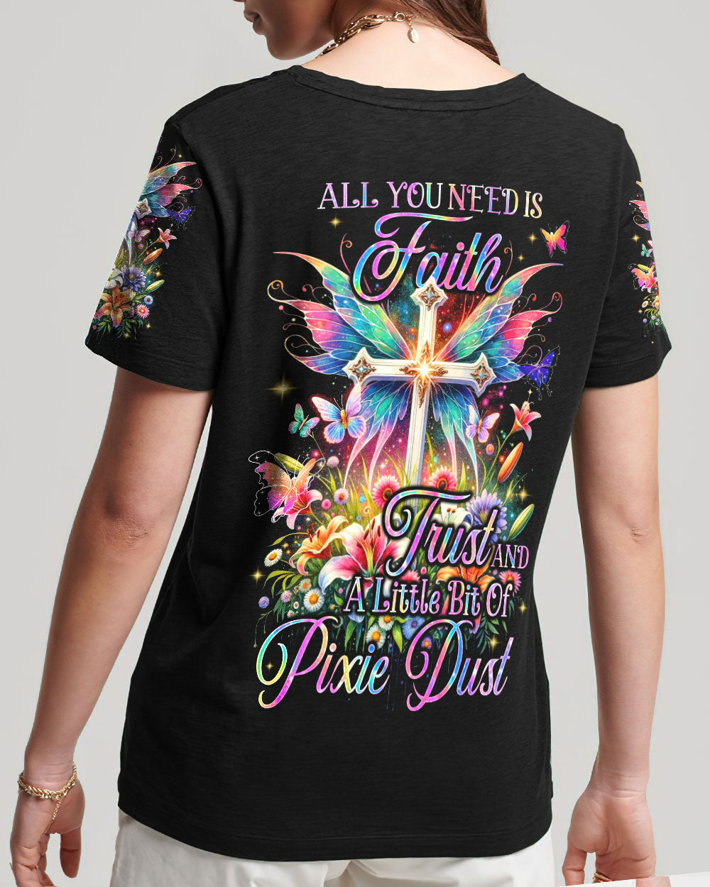 All You Need Is Faith Women's All Over Print Shirt - Tyqy2710231