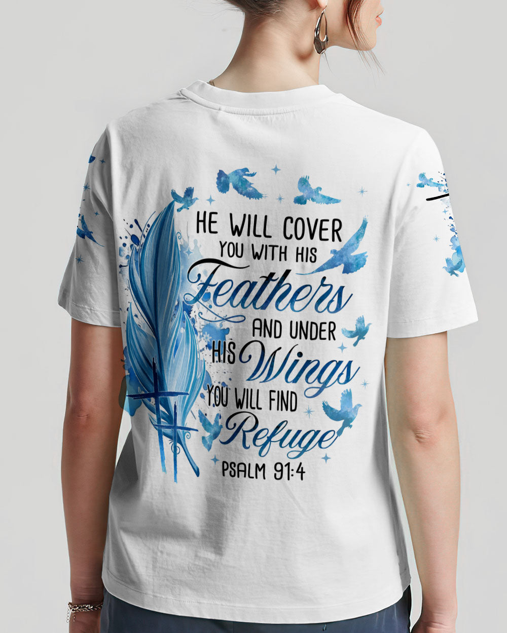 He Will Cover You With His Feathers Women's All Over Print - Tyqy2809233