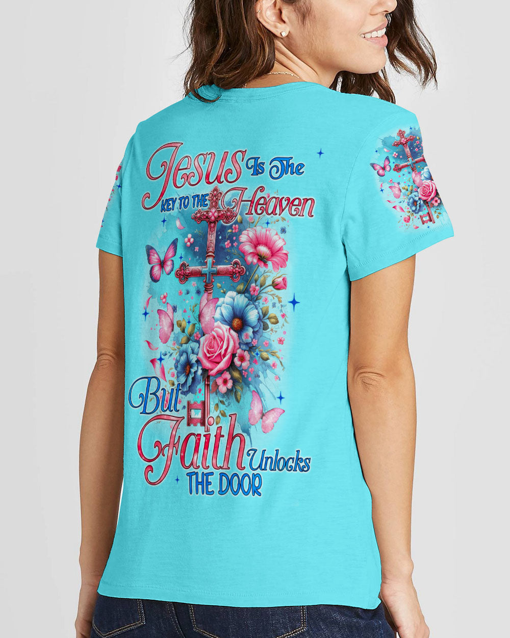 Jesus Is The Key To Heaven Women's All Over Print Shirt - Tyqy2811231