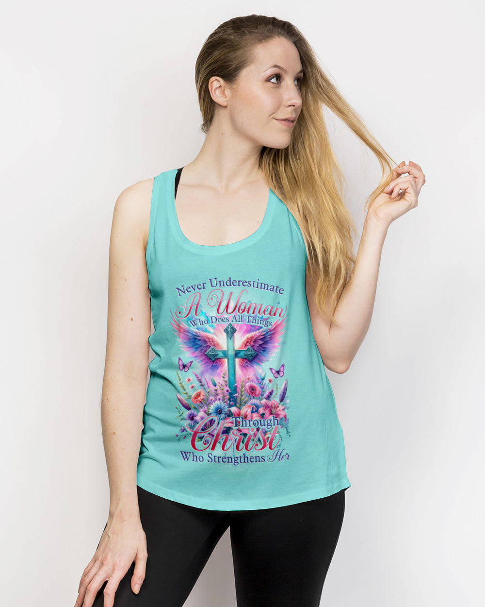 Christ Who Strengthens Her Women's All Over Print Shirt - Tytd0111231