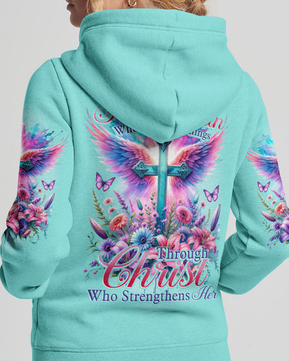 Christ Who Strengthens Her Women's All Over Print Shirt - Tytd0111231