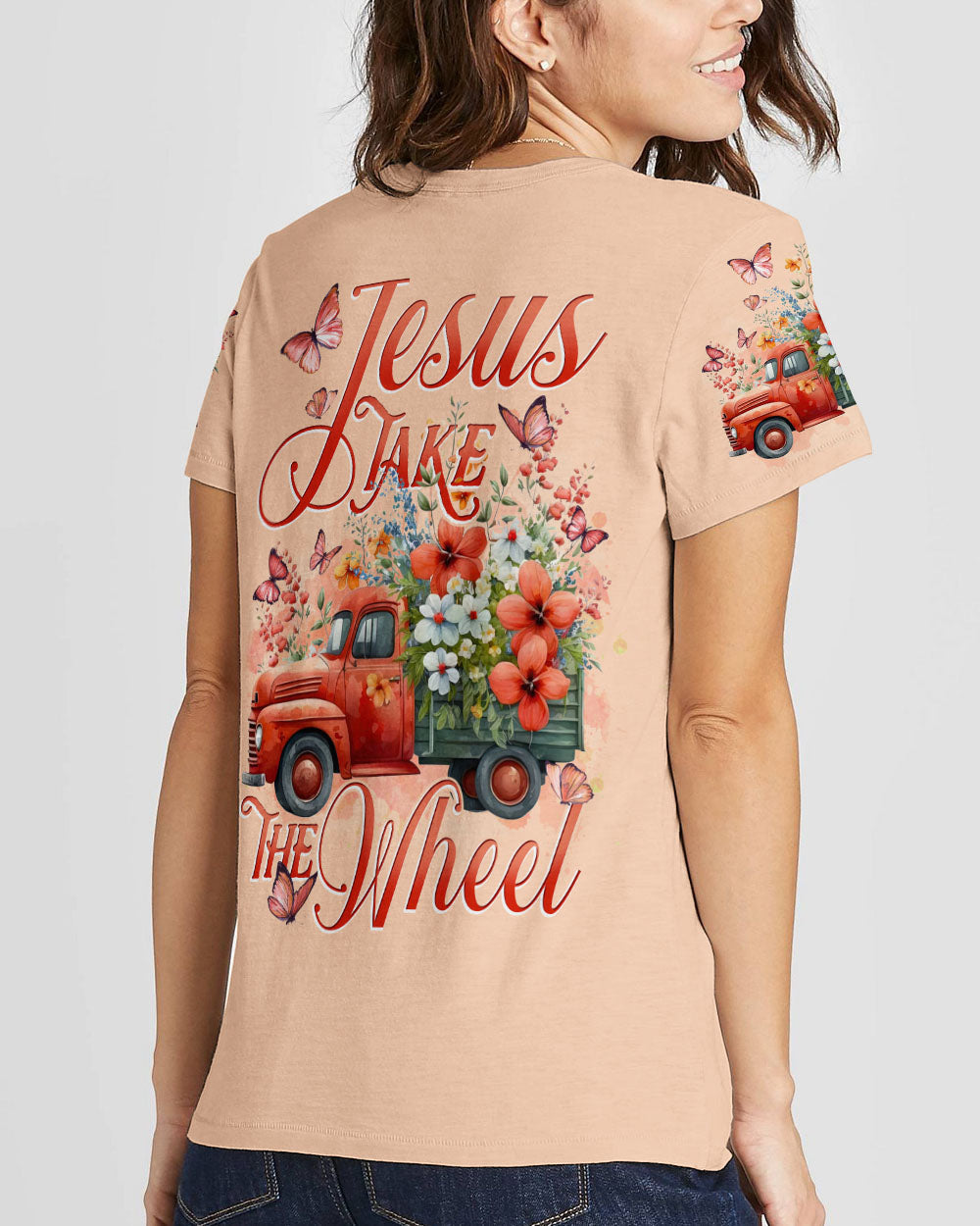 Jesus Take The Wheel Women's All Over Print Shirt - Tytd0112236