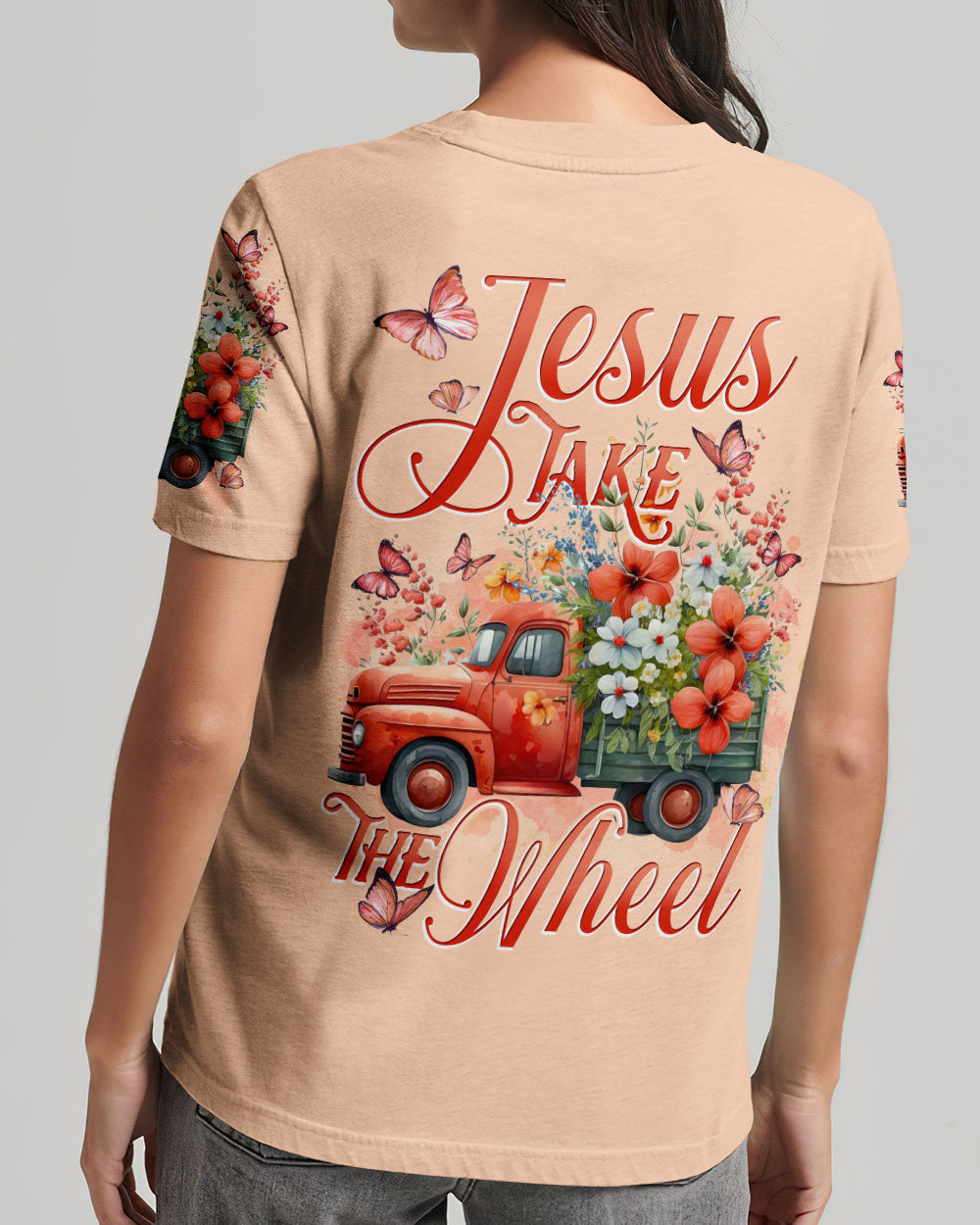 Jesus Take The Wheel Women's All Over Print Shirt - Tytd0112236