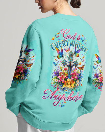 God Is Everywhere Women' All Over Print Shirt - Tytd0212232