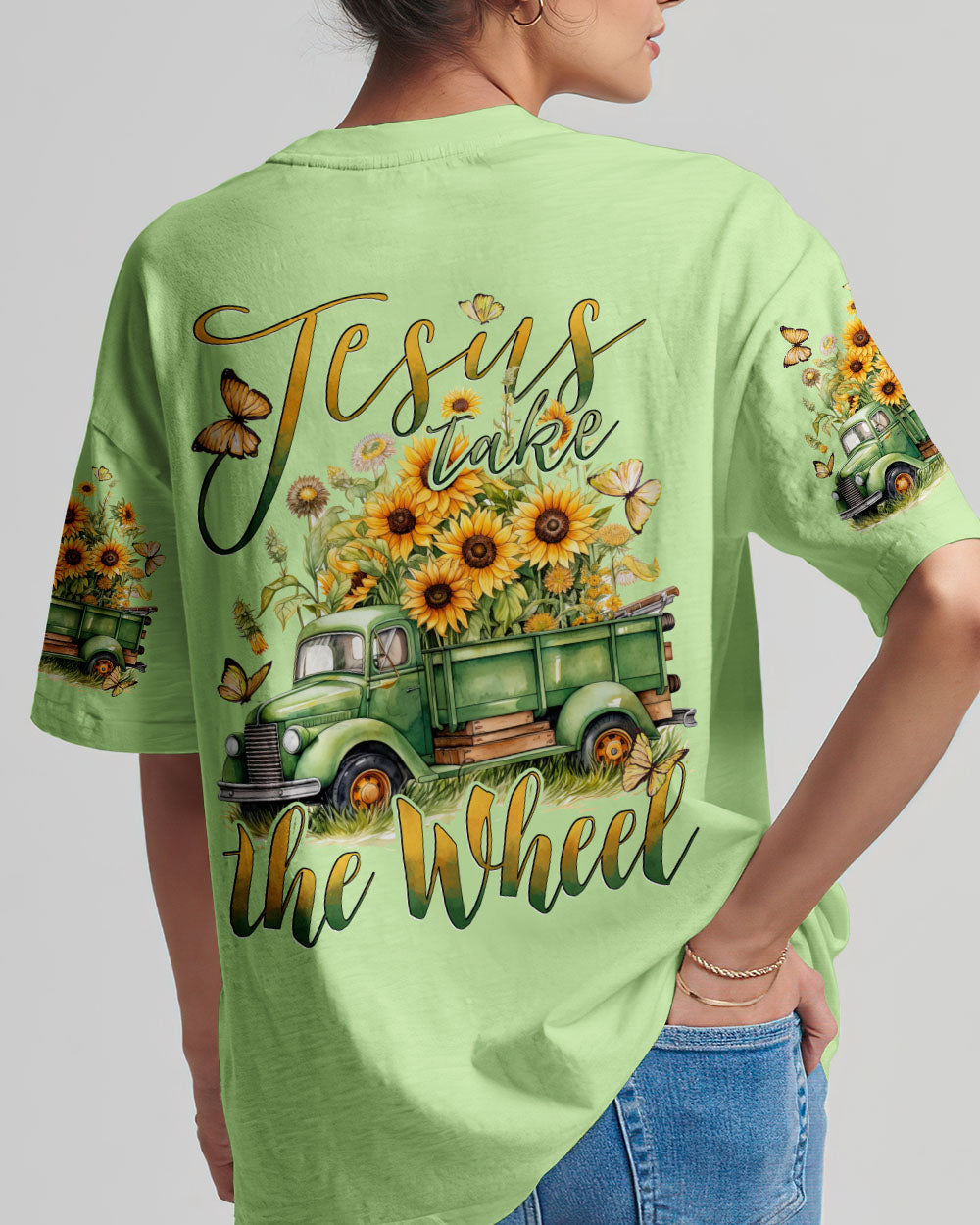 Jesus Take The Wheel Women's All Over Print Shirt - Tytd0412231