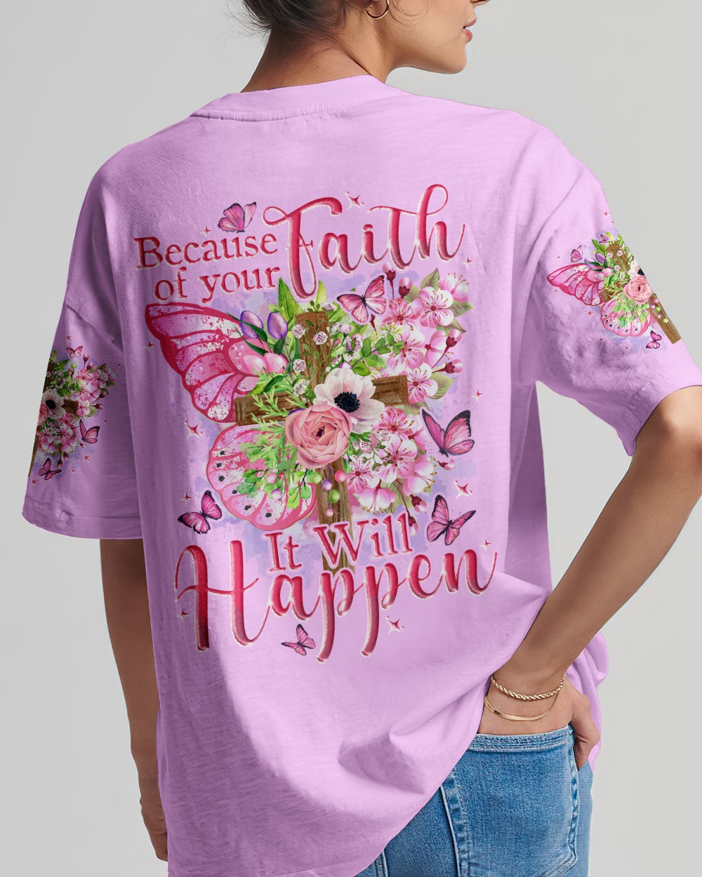 Because Of Your Faith Women's All Over Print Shirt - Tytd0610233