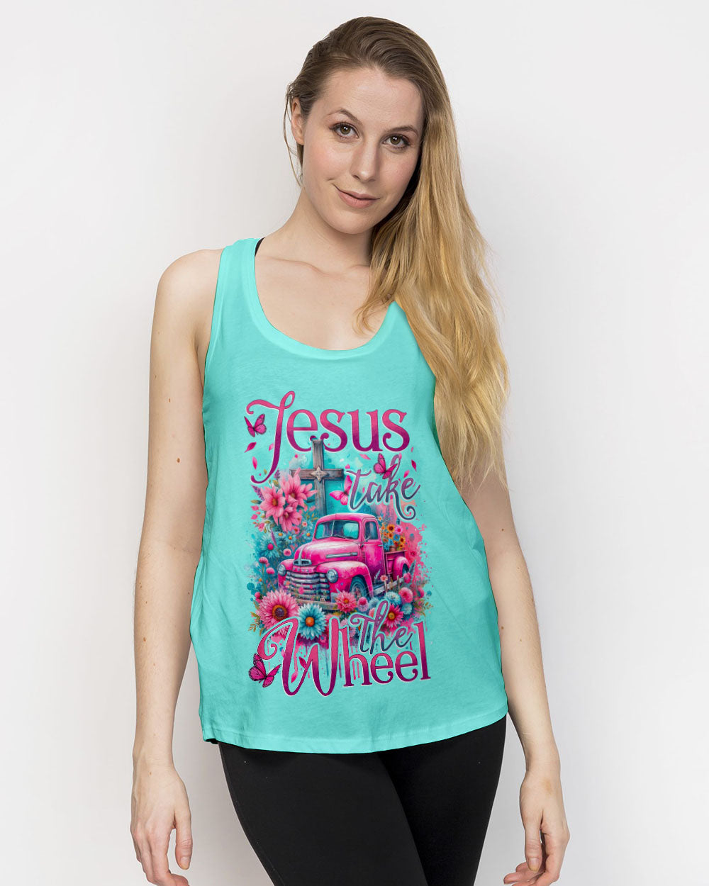 Jesus Take The Wheel Women's All Over Print Shirt - Tytd0812234