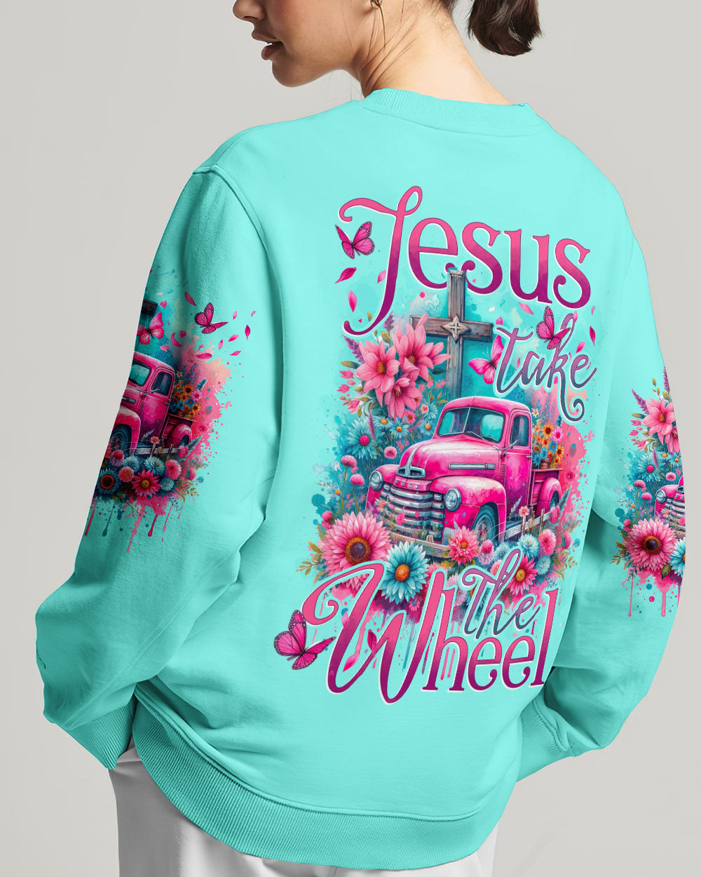 Jesus Take The Wheel Women's All Over Print Shirt - Tytd0812234