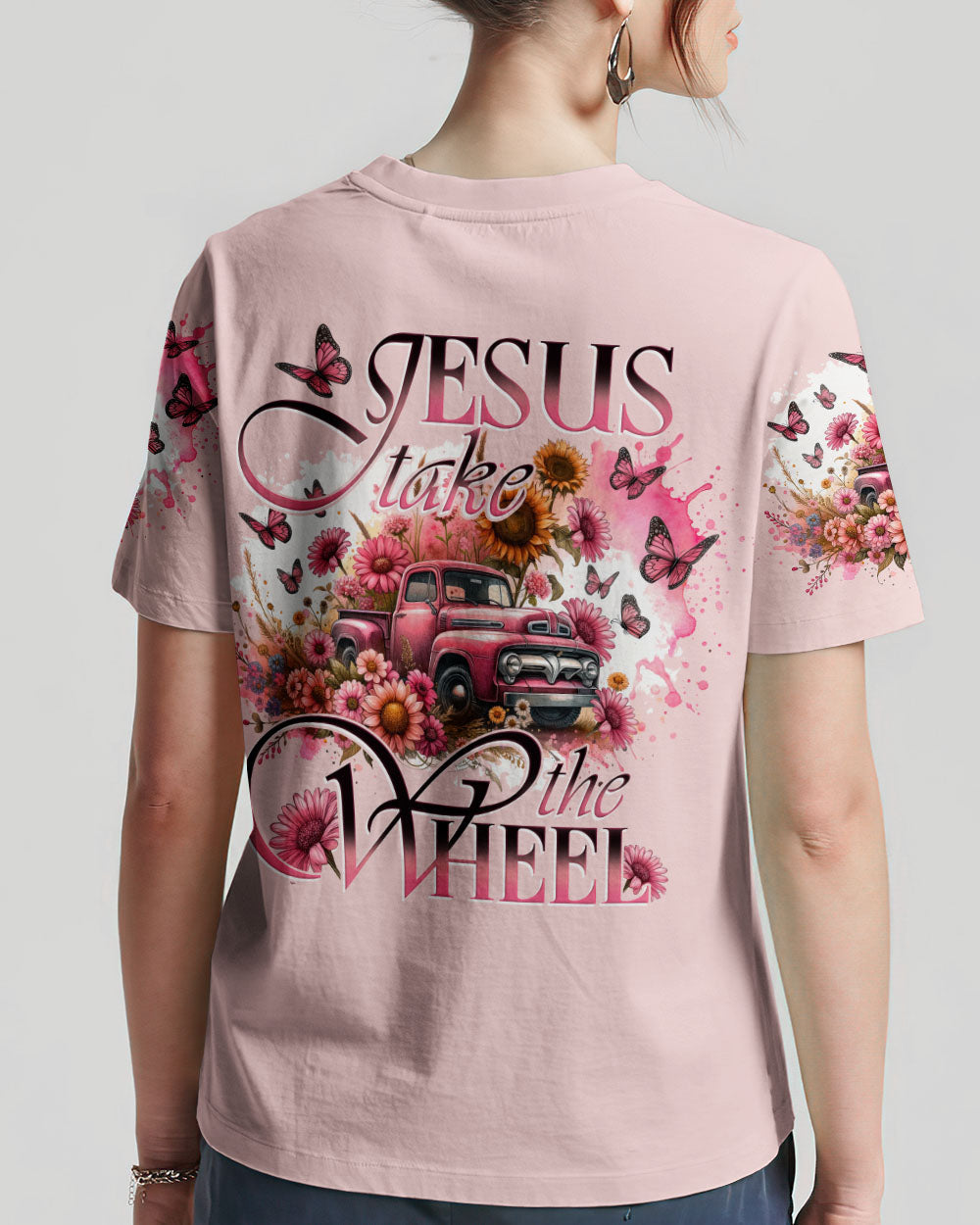 Jesus Take The Wheel Women's All Over Print Shirt - Tytd1011232